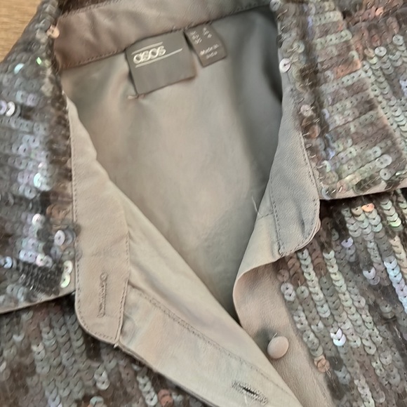 ASOS Sequin Lined Shirt Gorgeous Holiday Party - Picture 2 of 12